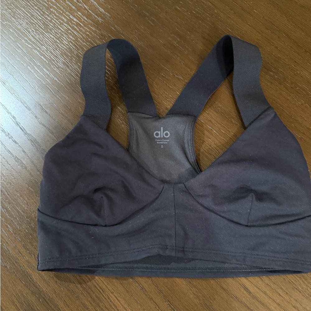 ALO Yoga Charcoal Sports Bra